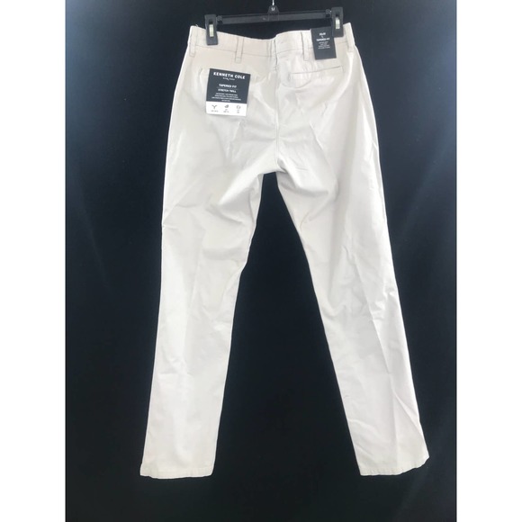Men's Kenneth Cole Lightweight Khaki Pants Size 30 x 30 Slim Tapered Fit New - Picture 4 of 9